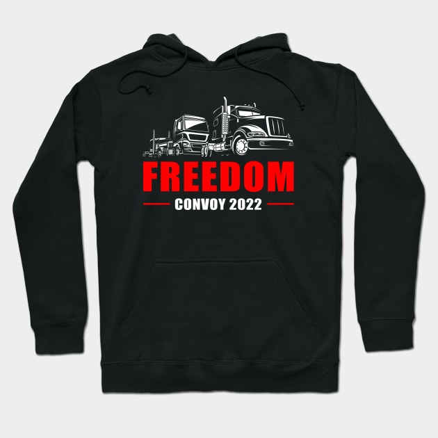 Freedom Convoy 2022 United Canadian Patriot Truckers Support Hoodie by Destination Christian Faith Designs